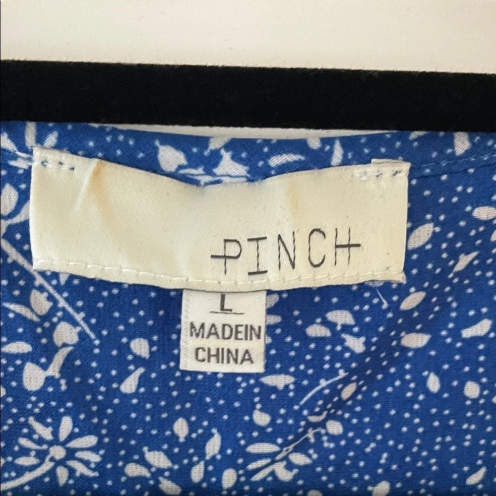 Pinch Blue and White Floral Pattern Dress